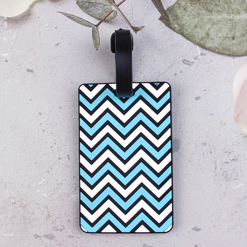 Stylische Chevron-Muster Gepäckanhänger Brehn