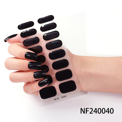 Glänzende Finish Gel-Nagel-Wickel