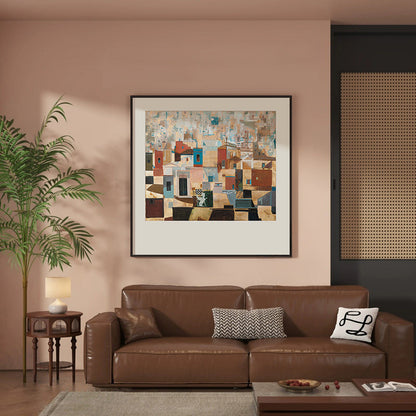 Künstlerisch gerahmte Leinwand Wandkunst