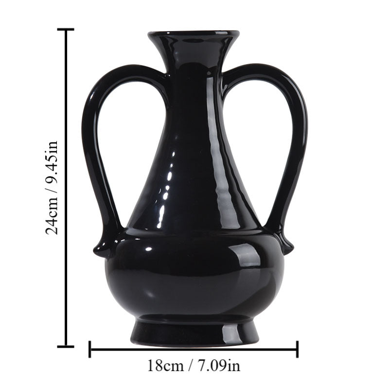 Elegante geschwungene Keramikvase