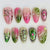 Kunstnagelset mit floralen und festlichen Verzierungen Brehn