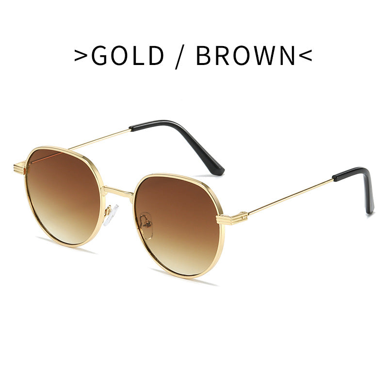 Damen Stilvolle runde Designermode Sonnenbrille Brehn