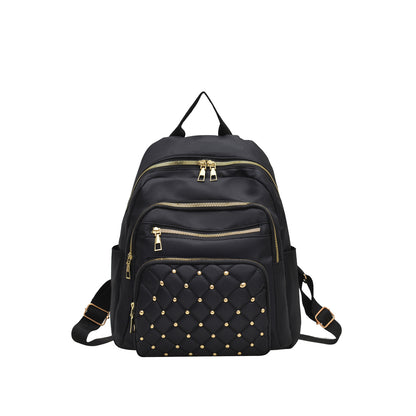 Chic gep quilteter Rucksack mit mehreren Taschen Brehn
