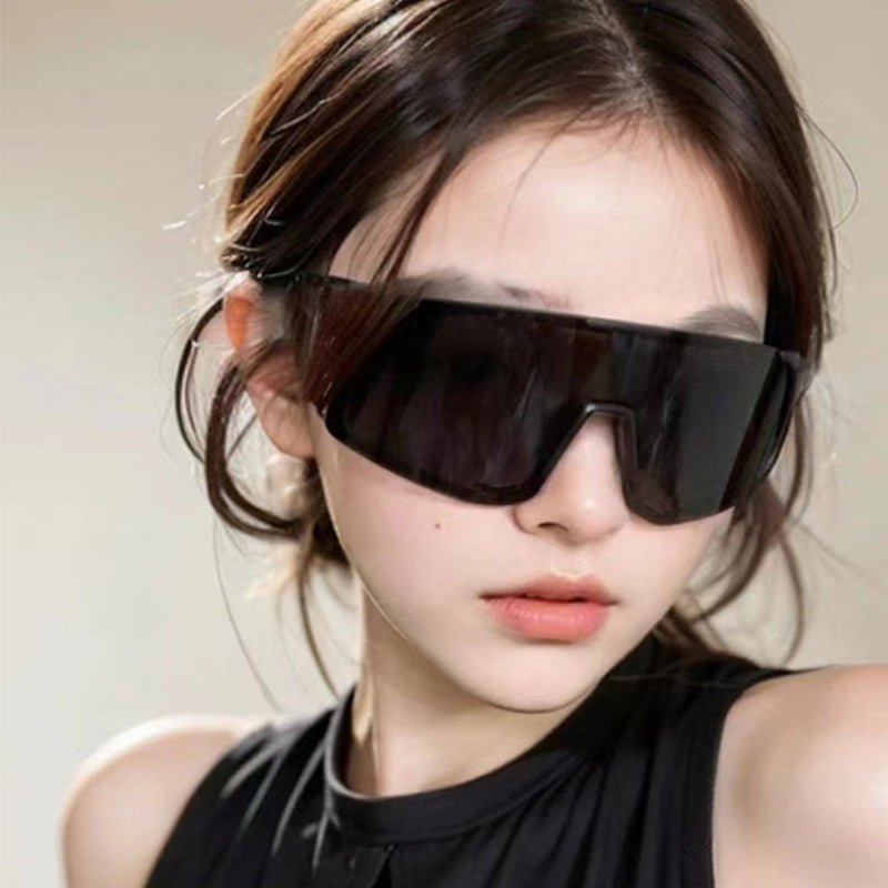 Herren Futuristische Schild Sonnenbrille Brehn