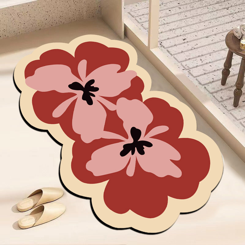 Dekorative blumenförmige Fußmatte Brehn