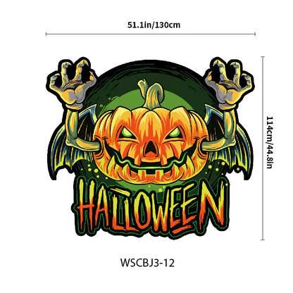 Großer Halloween Wandsticker Vinyl mit tanzenden Skeletten und ablösbarem Selbstklebefilm
