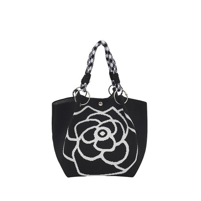 WoFloral Print Texturiertes Handtasche Brehn