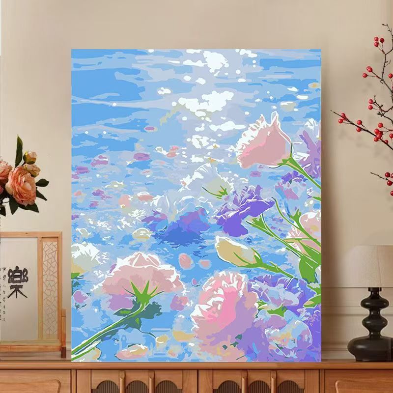 Floral Impressionist Leinwanddruck Brehn