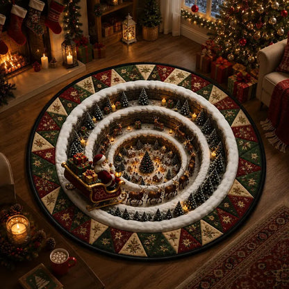 Weihnachtsdorf Karussell Bereichsteppich