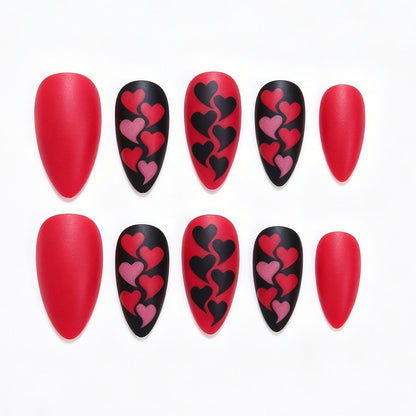 Herz Muster Nagelkunst Set Brehn