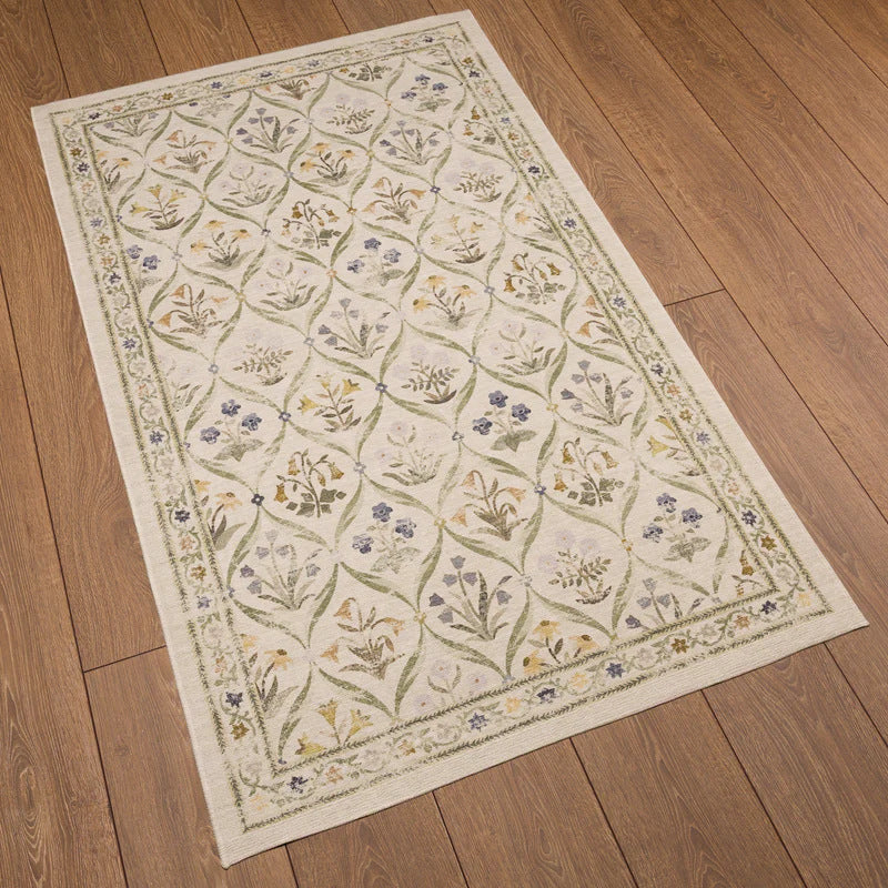 Blumenmuster Dekorativem Teppich
