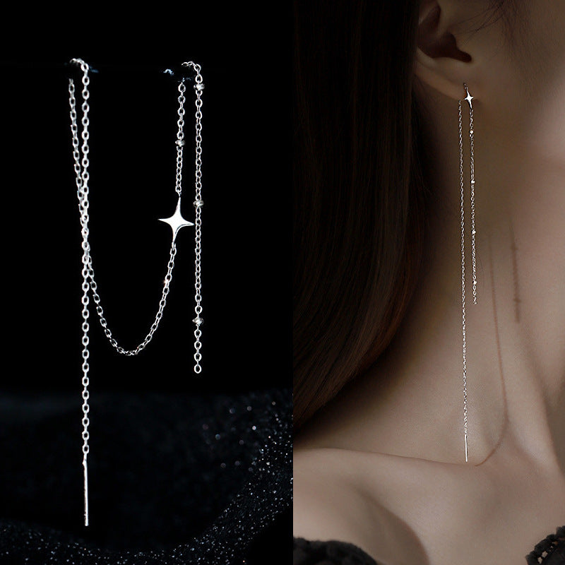 Elegante Y-Halskette mit Funkelndem Anhänger Brehn