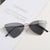 Damen trendige Cat-Eye Sonnenbrille mit goldenen Akzenten Brehn