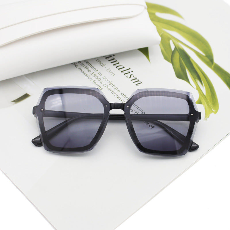 Damen übergroße geometrische Sonnenbrille Brehn