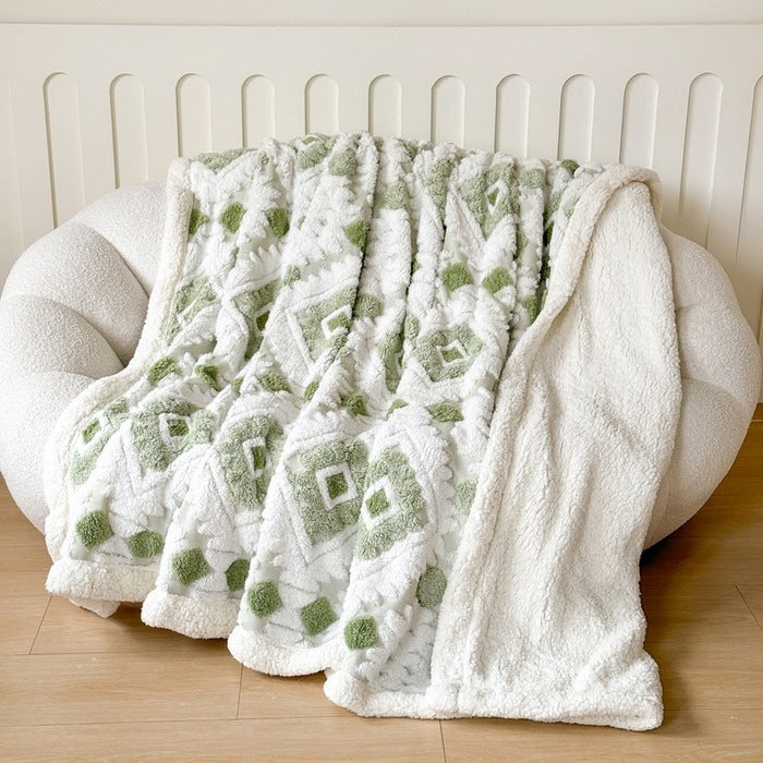 Luxuriöse Plüschfleece-Werfen-Decke