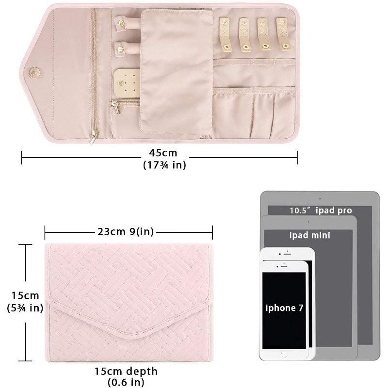 Schmuck-Organizer Tasche mit Abnehmbarem Innenfach Brehn