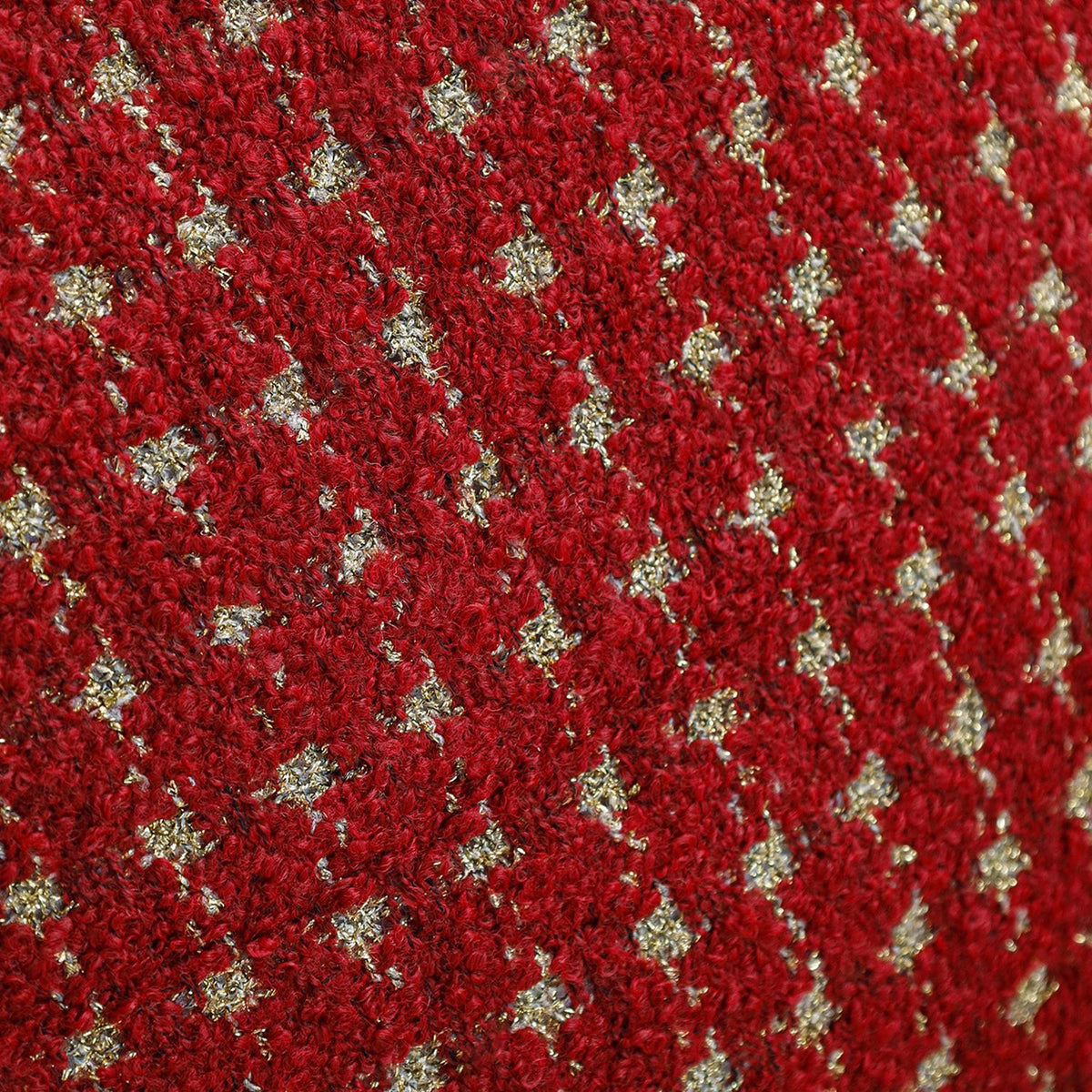 Gemustertes Bouclé-Zierkissen mit Hahnentrittstruktur Brehn