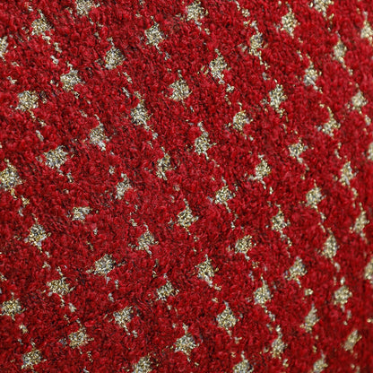 Gemustertes Bouclé-Zierkissen mit Hahnentrittstruktur Brehn