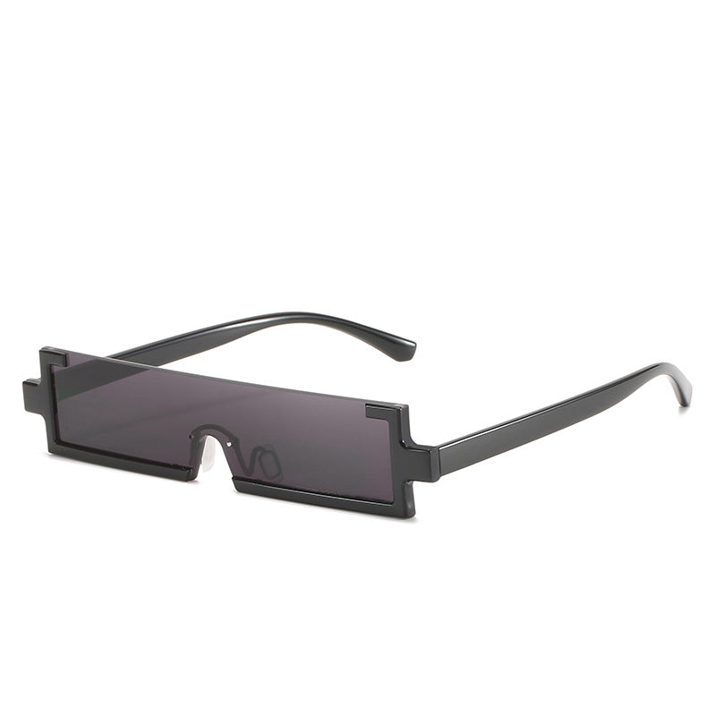 Damen futuristische Sonnenbrille mit einzigartigem geometrischem Design Brehn