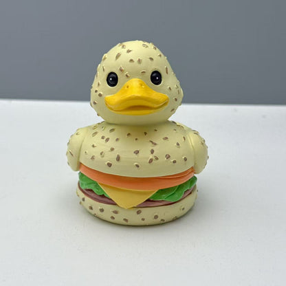 Lustige Gummiente im Hamburger Design Brehn