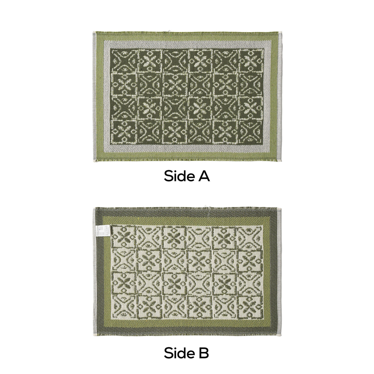 Wendbarer gewebter Teppichläufer mit ornamentaler Jacquard‑Struktur Brehn
