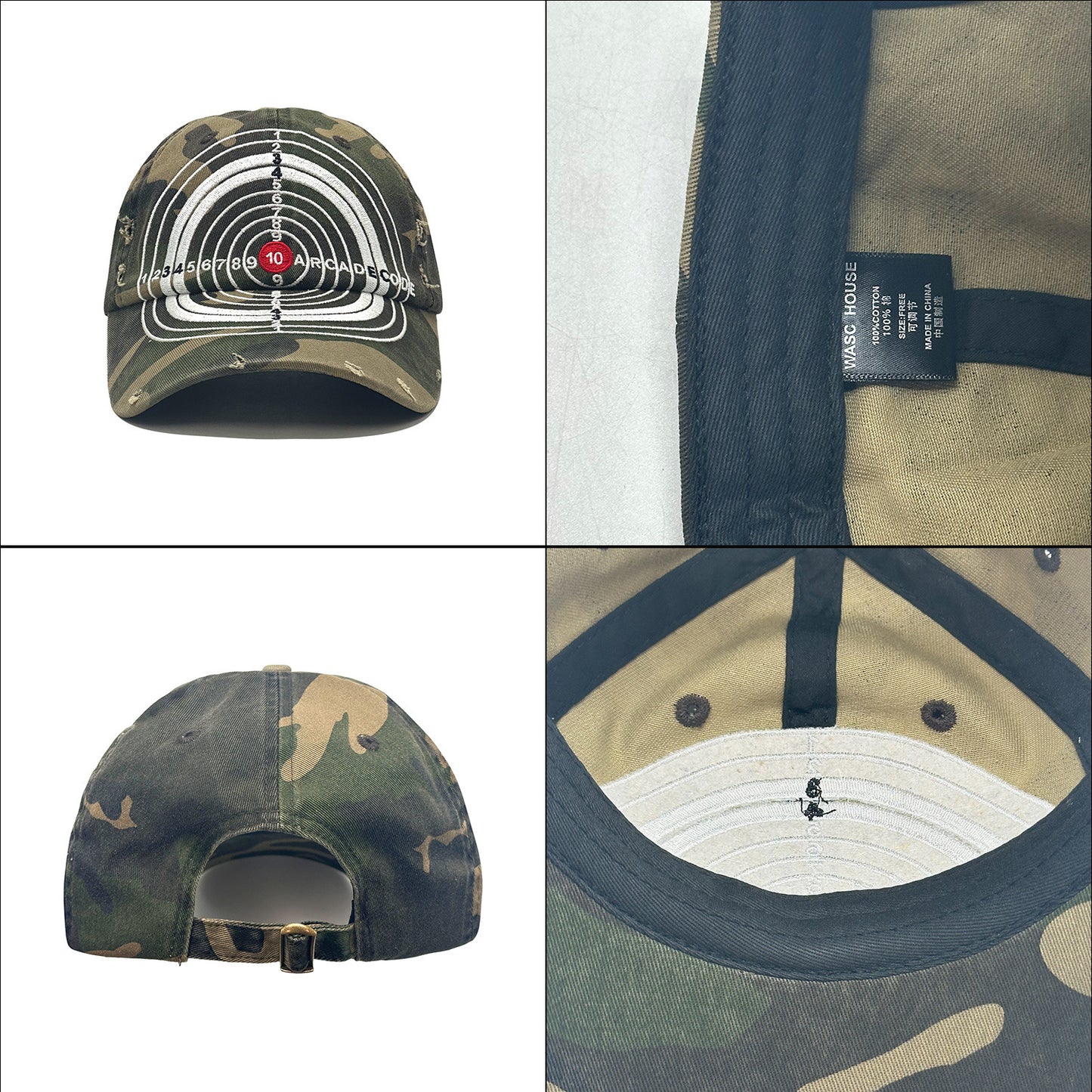Damen Camouflage Cap mit gesticktem Design Brehn