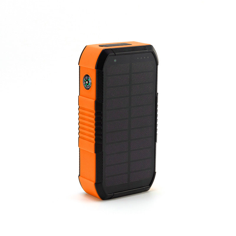 Solarbetriebene Powerbank mit Kompass Brehn