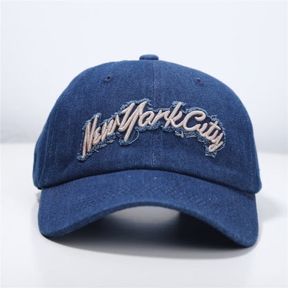 Frauen Distressed Denim Baseball Cap Brehn 1784083711