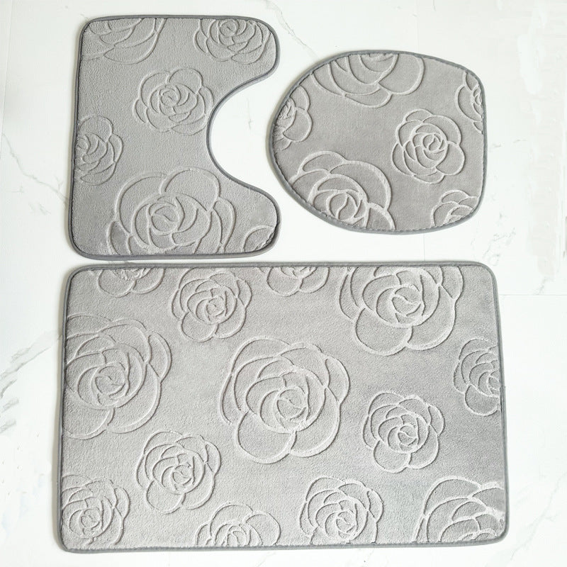 Rose Muster Badeteppichset Brehn