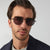 Damen Stilvolle runde Designermode Sonnenbrille Brehn