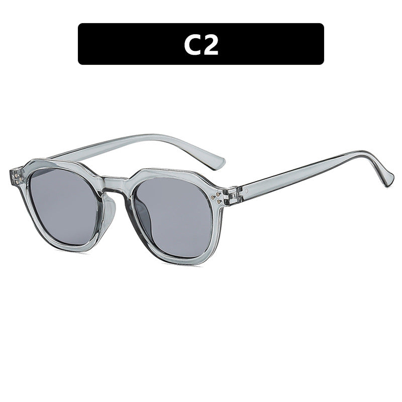 Damen modische Sonnenbrille im trendigen Hexagon-Design Brehn