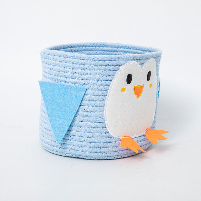 Verspielt Aufbewahrungskorb im Pinguin-Design