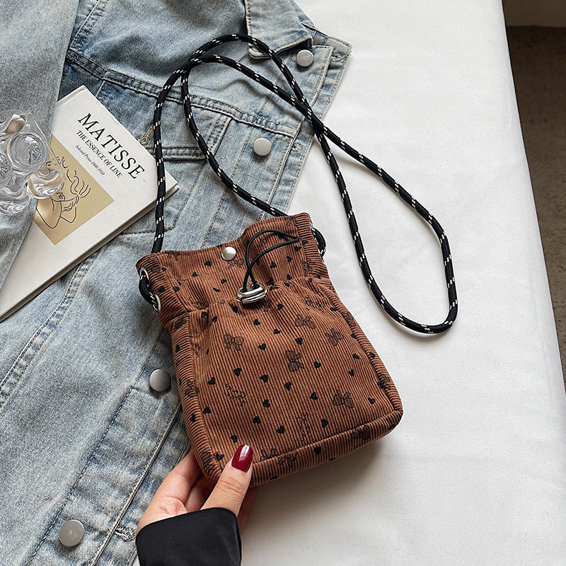 Lässige Durchzugs-Mini-Crossbody-Tasche