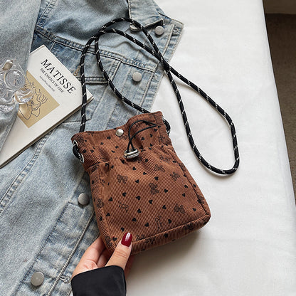 Lässige Durchzugs-Mini-Crossbody-Tasche