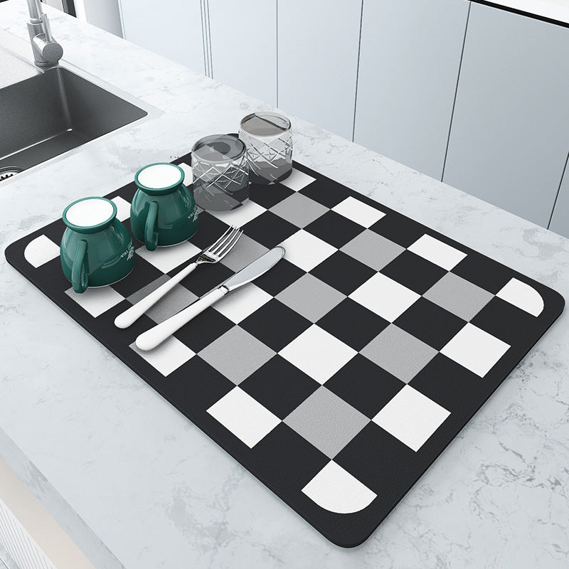 Sechseckiges Design Küchen Trockenmatte