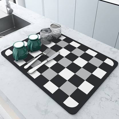 Sechseckiges Design Küchen Trockenmatte