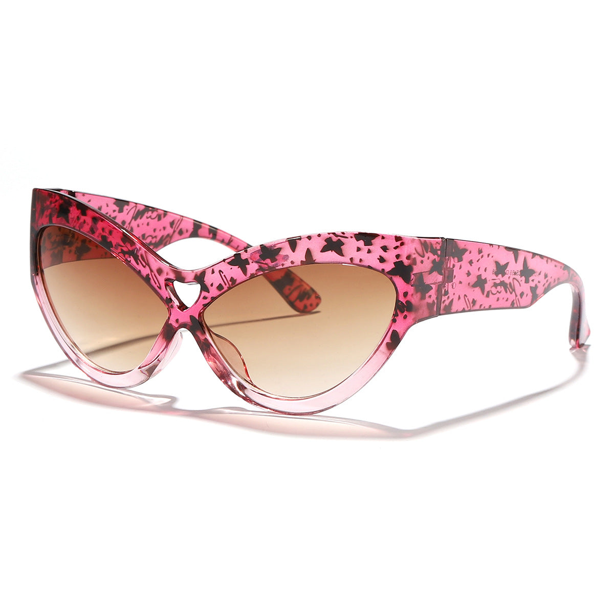 Damen auffällige Sonnenbrille im trendigen Leopardenmuster Brehn