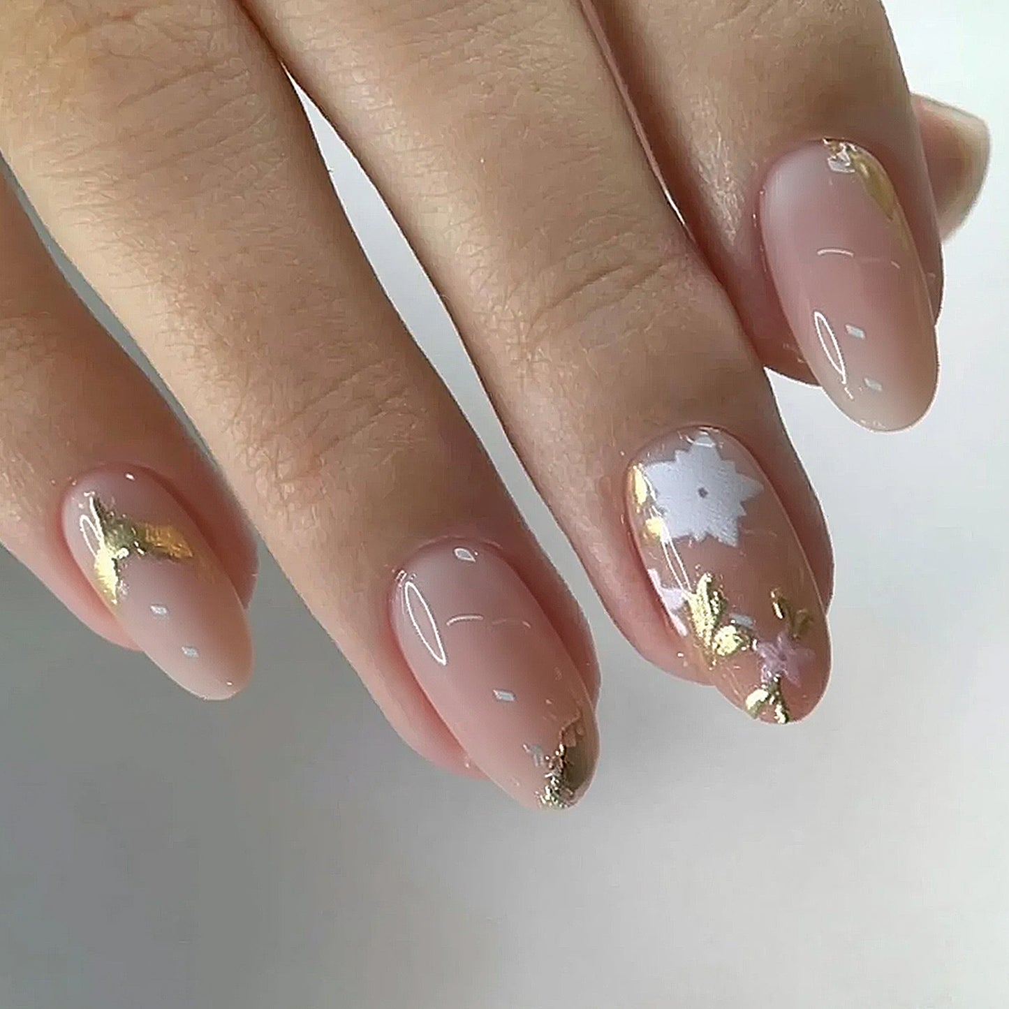 Blumenschmuck Press-On Nageldesign Brehn