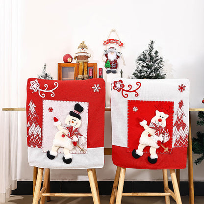 Festliche Stuhlüberzüge mit Weihnachtsmotiv Brehn
