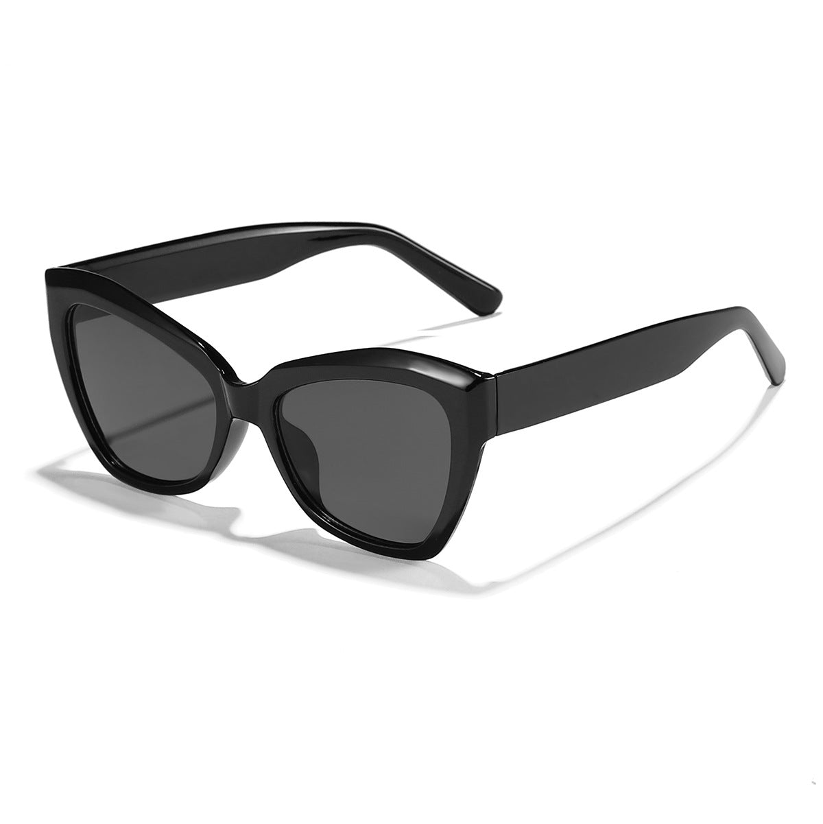 Damen Cat-Eye Sonnenbrille mit stilvollem transparentem Rahmen Brehn