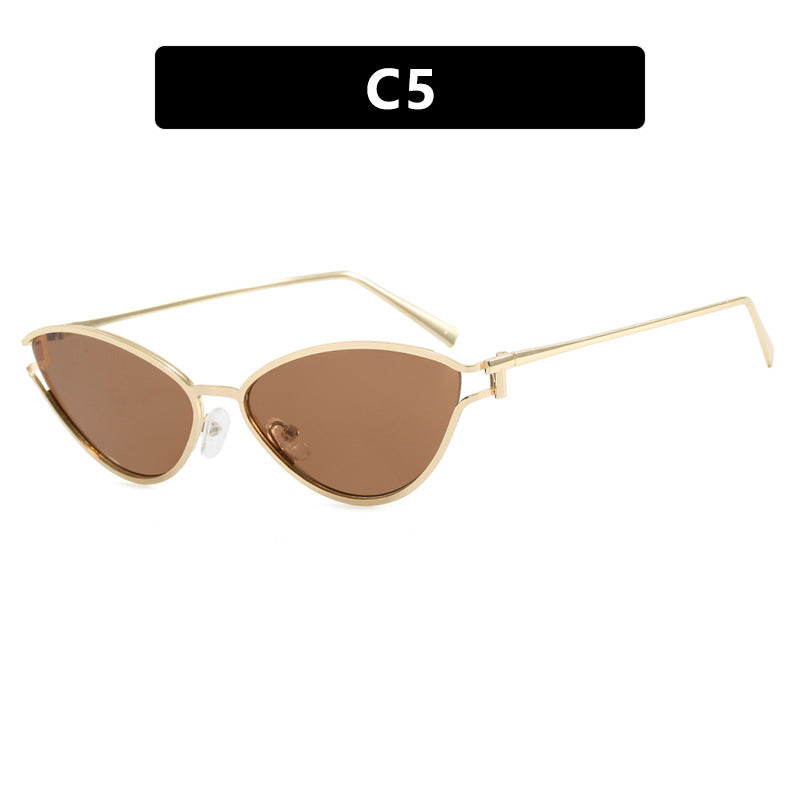 Damen Cat-Eye Sonnenbrille im eleganten Goldrahmen Brehn