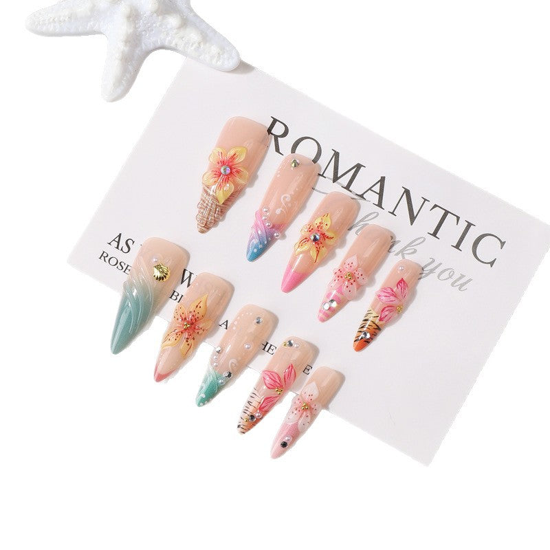 Premium Dekorative Press-On Nagelset Brehn