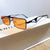 Modische Sonnenbrille mit Eckigem Rahmen und Verspiegelten Gläsern Brehn