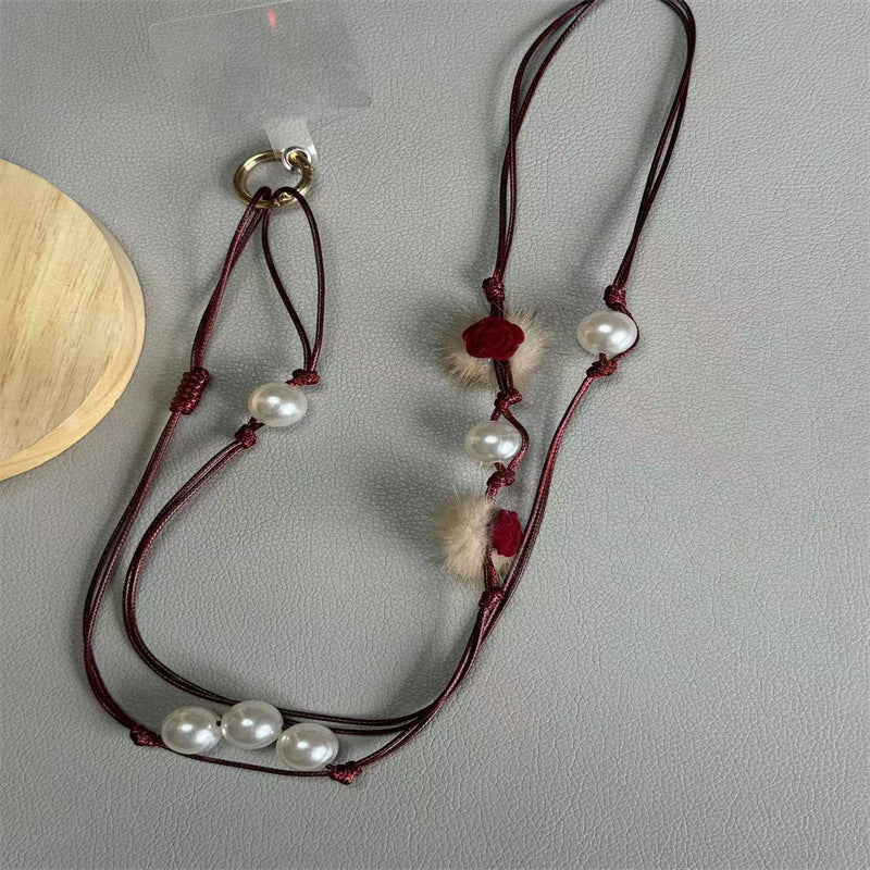 Elegante Perlen Brillenband Brehn