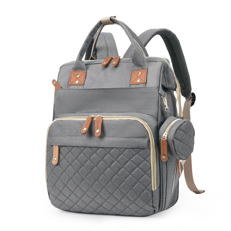 Vielseitiger Mehrfach-Taschen Stepp-Rucksack Brehn