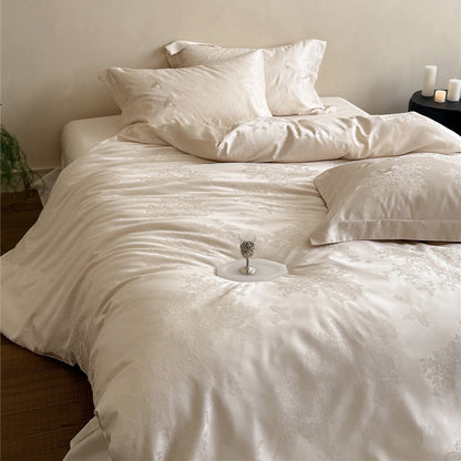 Luxus Jacquard Satin Bettbezug Set