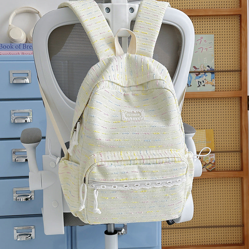 Lässiger Texturierter Schulrucksack