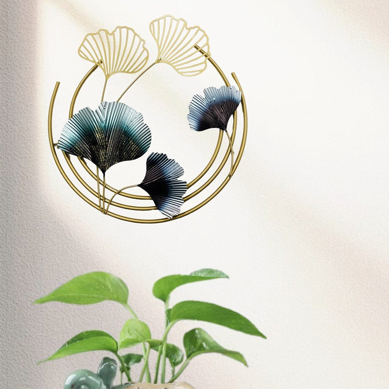 Elegante Botanische Metall Wandkunst Brehn
