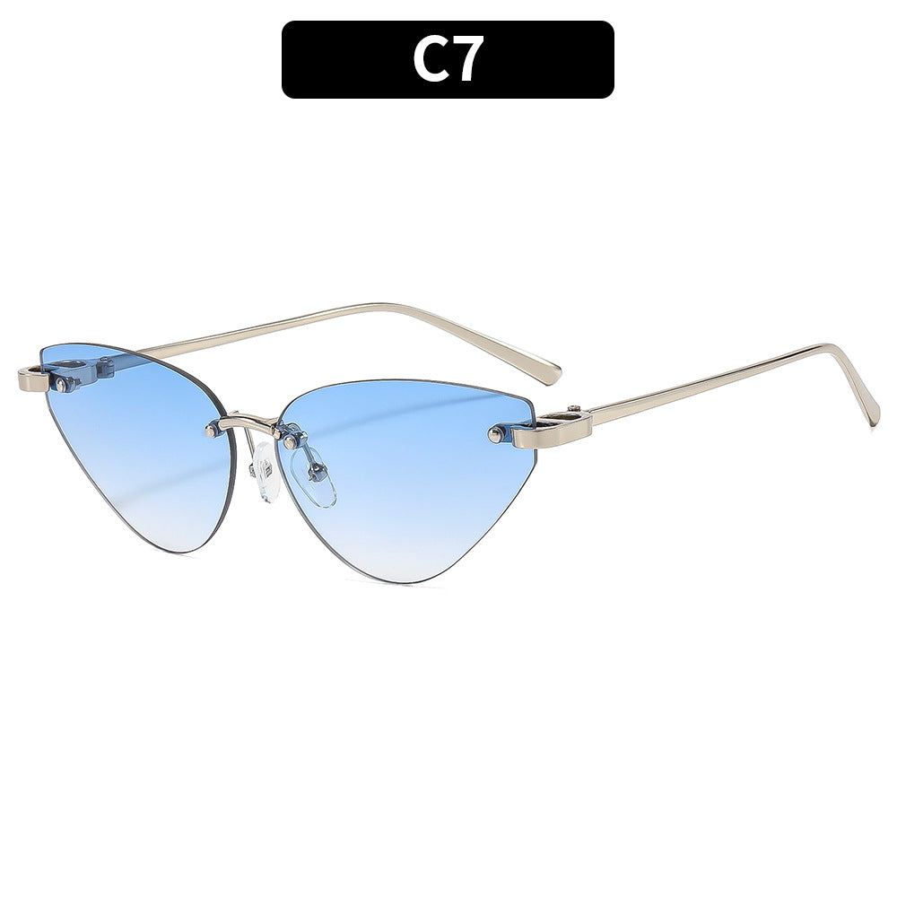 Chice Cat-Eye Sonnenbrillen mit Verlaufslinsen