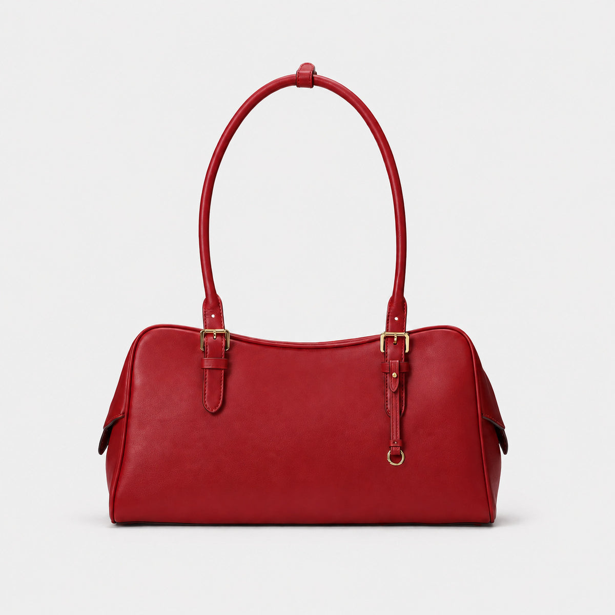Klassische Strukturierte Lederhandtasche